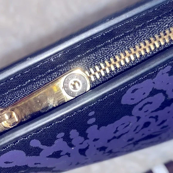 Henri Bendel EXCLUSIVE Luxury WEST 57th Damask Saffaino Leather Clutch